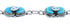 Native American Zuni Sterling Silver Turquoise Snake Bracelet JX122240